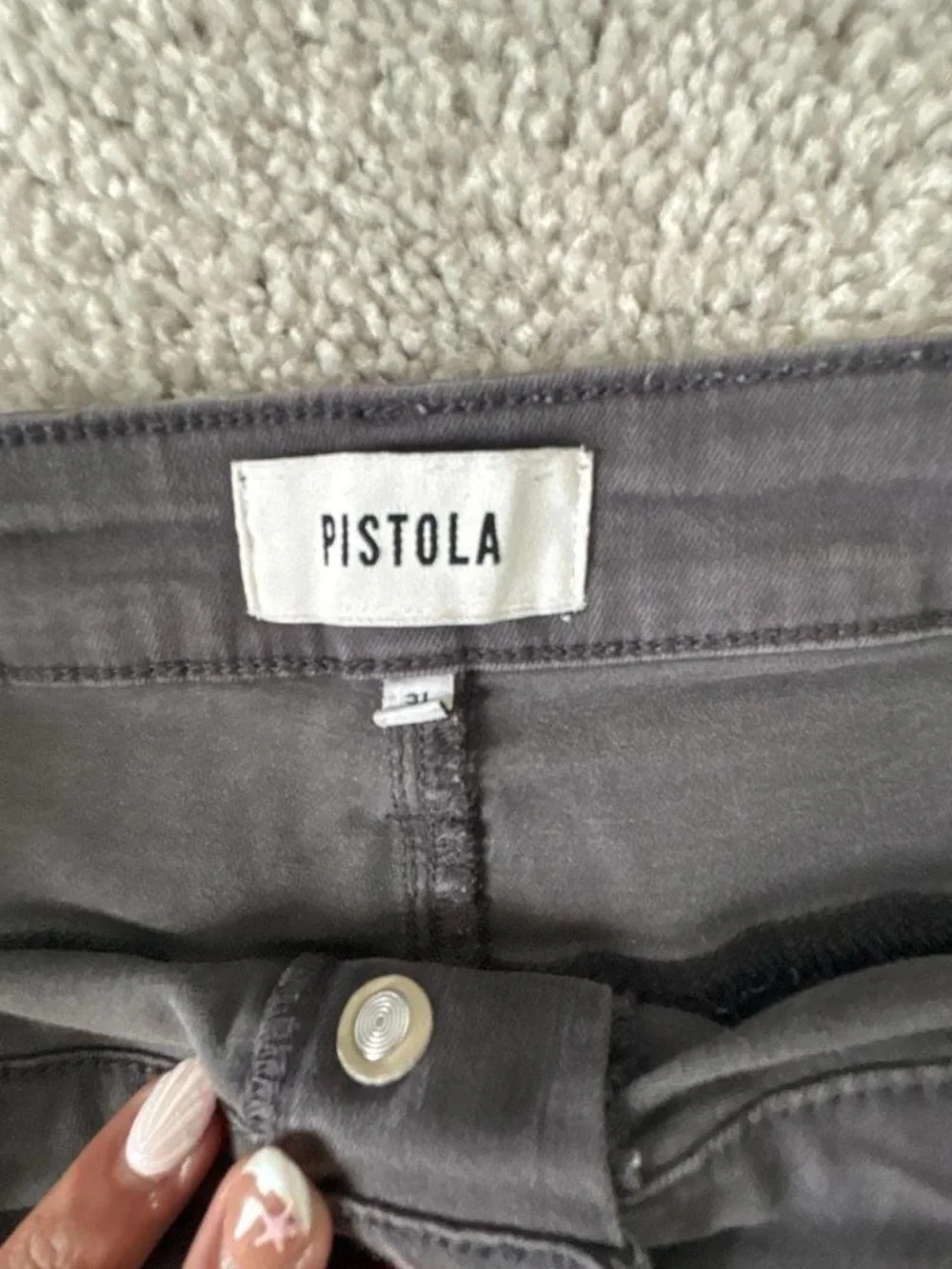Pistola High-Waist Button-Front Women’s Shorts — Black 31